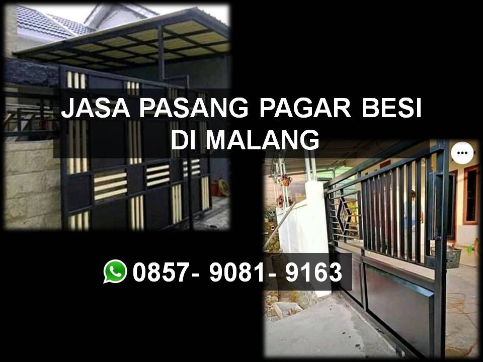 Harga pasang pagar besi minimalis rumah di Malang per meter